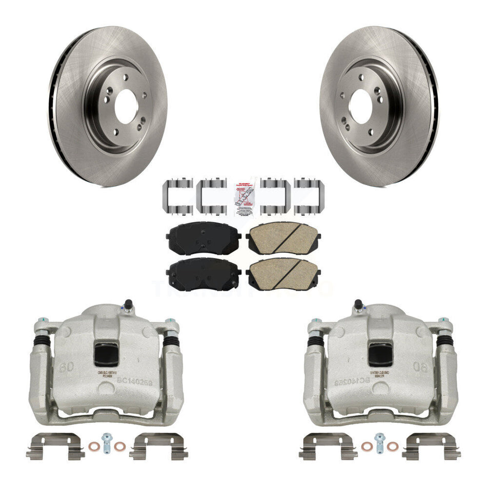 Front Brake Caliper Rotors Ceramic Pad Kit For Hyundai Tucson FUEL CELL EV (FCEV) engine KC8-100505N