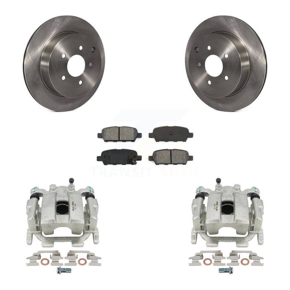 Rear Disc Brake Caliper Rotors And Semi-Metallic Pads Kit For Nissan Murano INFINITI Pathfinder QX60 Q50 Quest JX35 M37 Q60 Q70L Q70 M56 M35h KC8-100508S