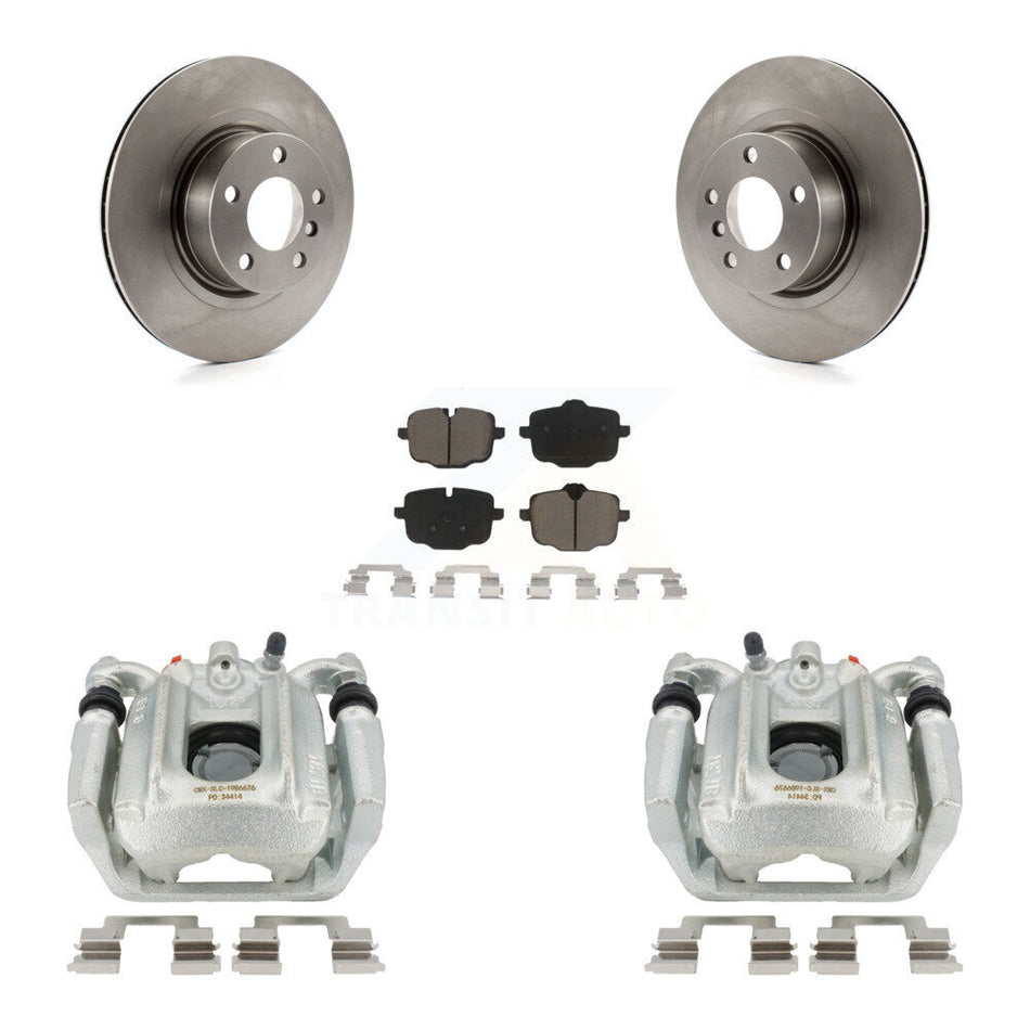Rear Disc Brake Caliper Rotors And Ceramic Pads Kit For 2012 BMW X3 From 10 11 KC8-100512C