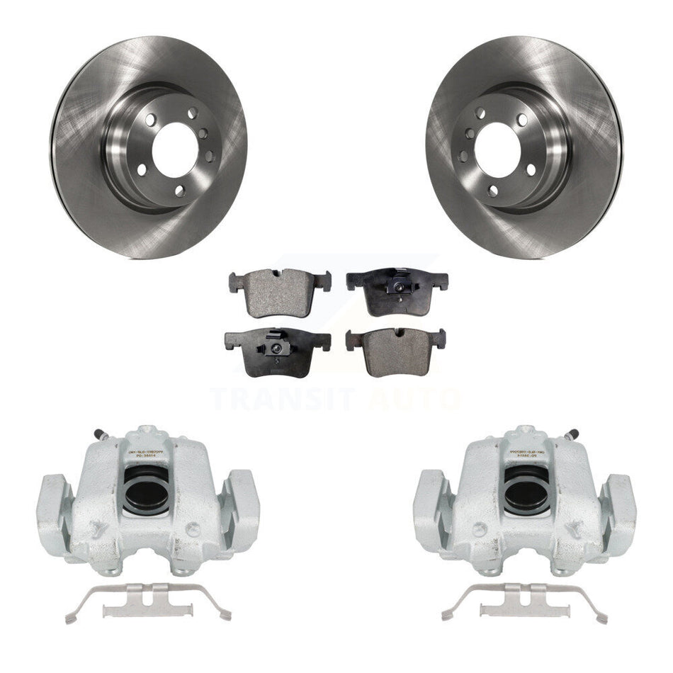 Front Disc Brake Caliper Rotors And Ceramic Pads Kit For 2016-2018 BMW 330e KC8-100512T