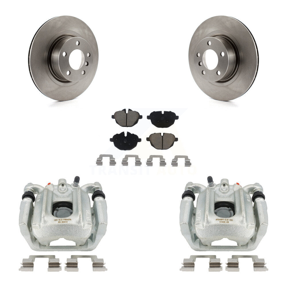 Rear Disc Brake Caliper Rotors And Ceramic Pads Kit For BMW X3 X4 KC8-100513C by Transit Auto