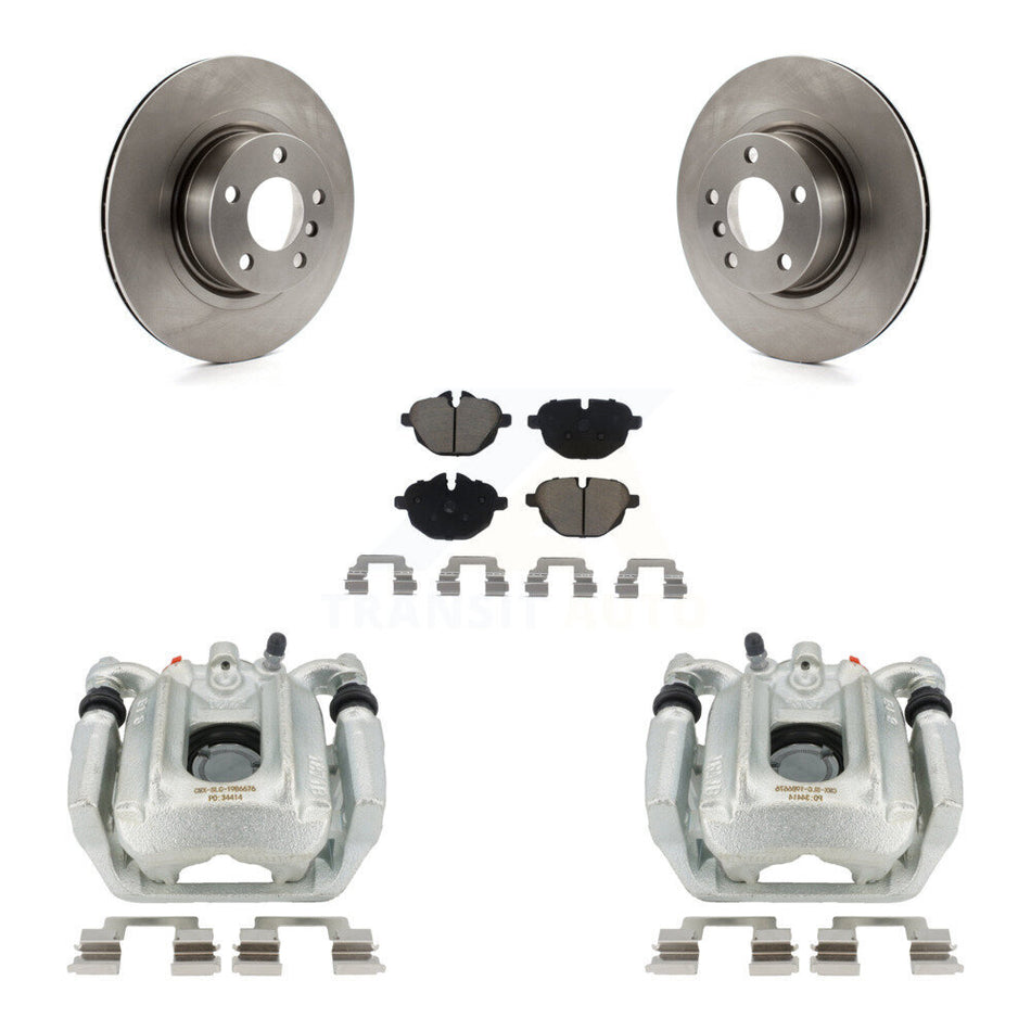 Rear Disc Brake Caliper Rotors And Ceramic Pads Kit For BMW X3 X4 KC8-100513C