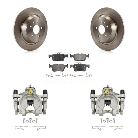 Rear Brake Caliper Rotors & Semi-Metallic Pad Kit For Ford Escape Fusion Lincoln MKC MKX KC8-100513P
