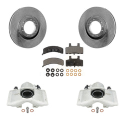Front Disc Brake Caliper Rotors And Ceramic Pads Kit For Cadillac DeVille Fleetwood 60 Special Commercial Chassis With Heavy Duty Brakes KC8-100513T