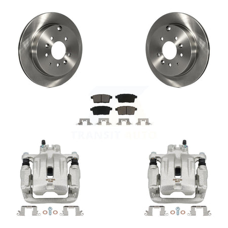 Rear Disc Brake Caliper Rotors And Ceramic Pads Kit For Ford Edge Mazda CX-7 Lincoln MKX KC8-100518C