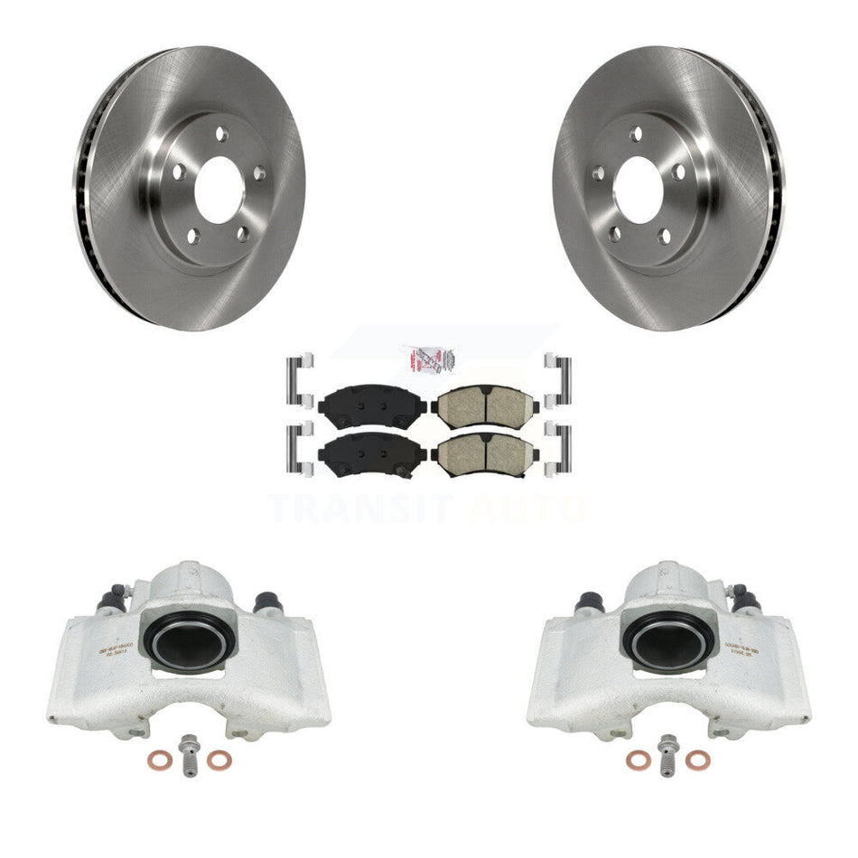 Front Disc Brake Caliper Rotors And Ceramic Pads Kit For 1997-1999 Cadillac DeVille rear brakes With Heavy Duty Brakes KC8-100518N