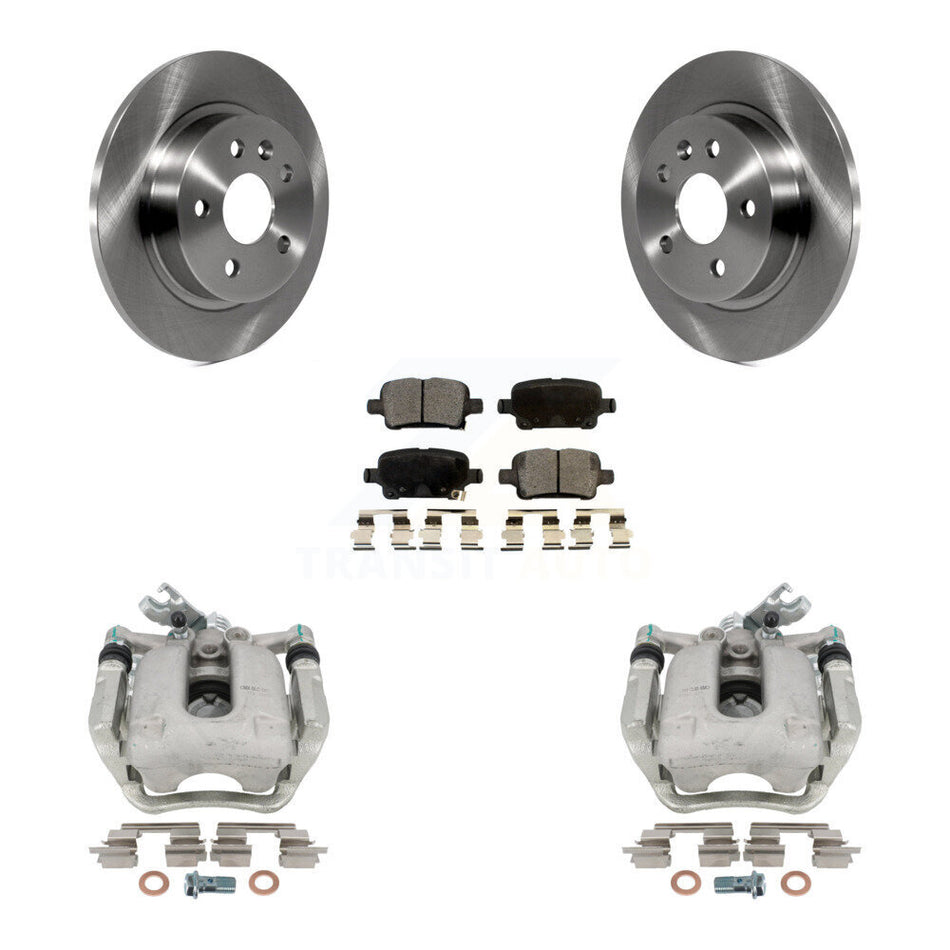 Rear Disc Brake Caliper Rotors And Semi-Metallic Pads Kit For 2016 Chevrolet Cruze With 268mm Diameter Rotor KC8-100527P