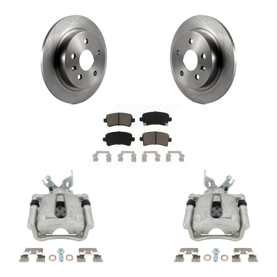 Rear Disc Brake Caliper Rotors Ceramic Pad Kit For Buick Regal LaCrosse Chevrolet Malibu KC8-100528C