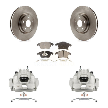 Front Brake Caliper Rotor And Ceramic Pad Kit For 2019-2020 Ford Police Responder Hybrid KC8-100531T