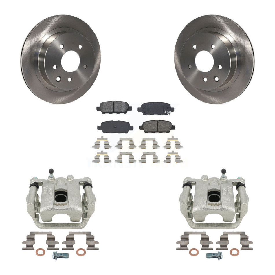 Rear Disc Brake Caliper Rotors And Semi-Metallic Pads Kit For Nissan Rogue Sport LEAF KC8-100532S