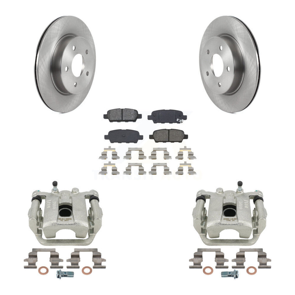 Rear Disc Brake Caliper Rotors And Semi-Metallic Pads Kit For Nissan Rogue Sport LEAF KC8-100533S