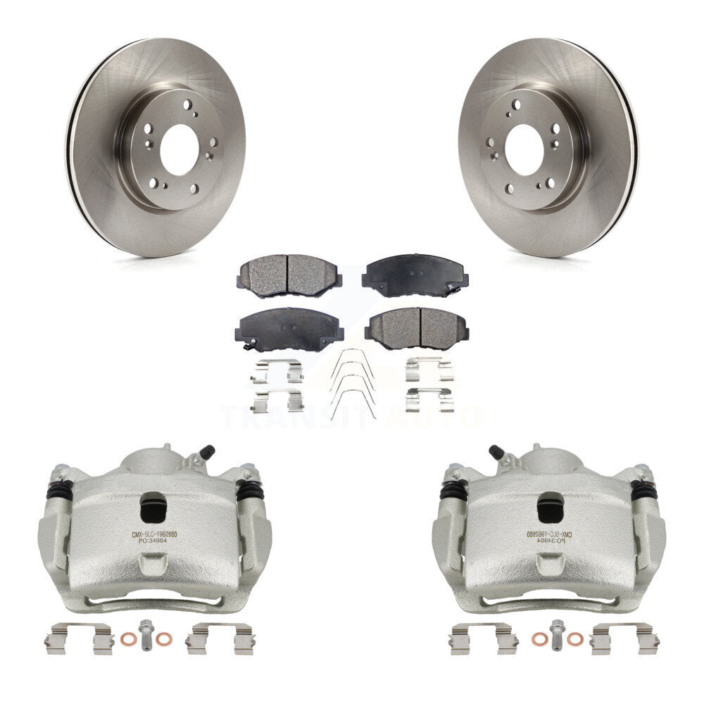 Front Disc Brake Caliper Rotors And Ceramic Pads Kit For 2013 Acura ILX 2.0L KC8-100538T