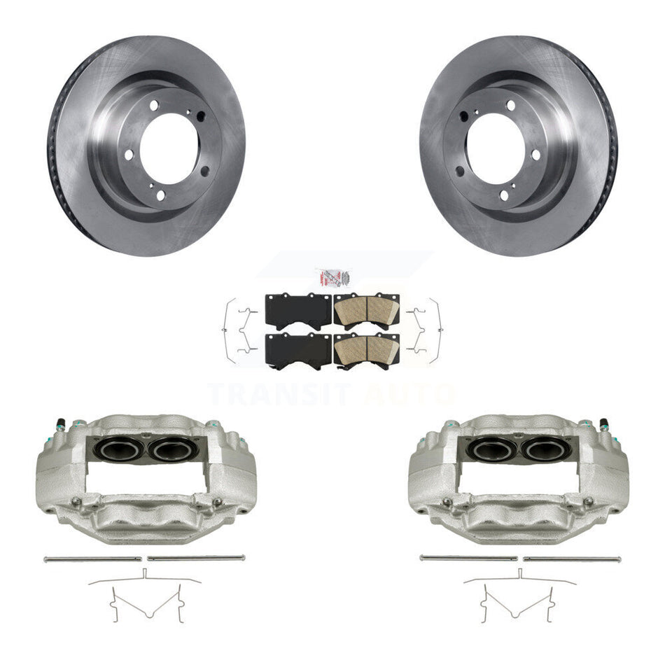 Front Disc Brake Caliper Rotors And Ceramic Pads Kit For Toyota Tundra Sequoia KC8-100539N