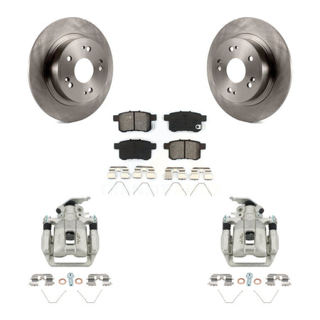 Rear Disc Brake Caliper Rotors And Semi-Metallic Pads Kit For Honda Accord KC8-100539S