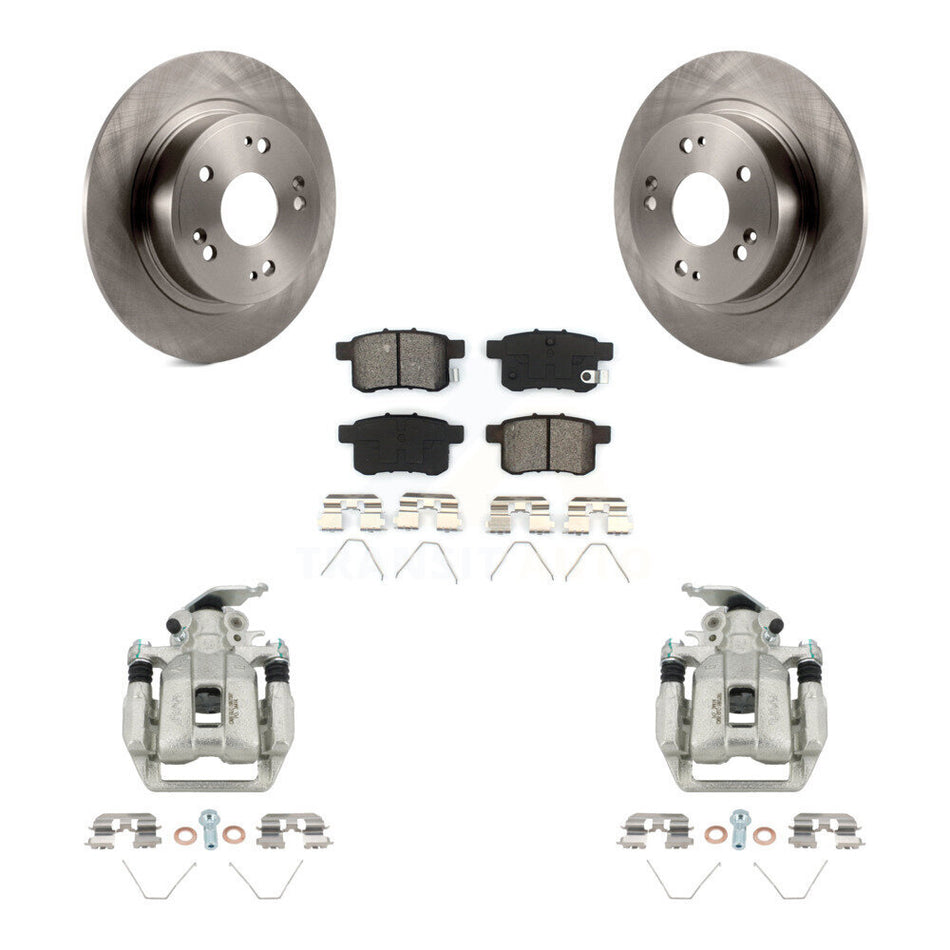 Rear Disc Brake Caliper Rotors And Semi-Metallic Pads Kit For Honda Accord KC8-100539S