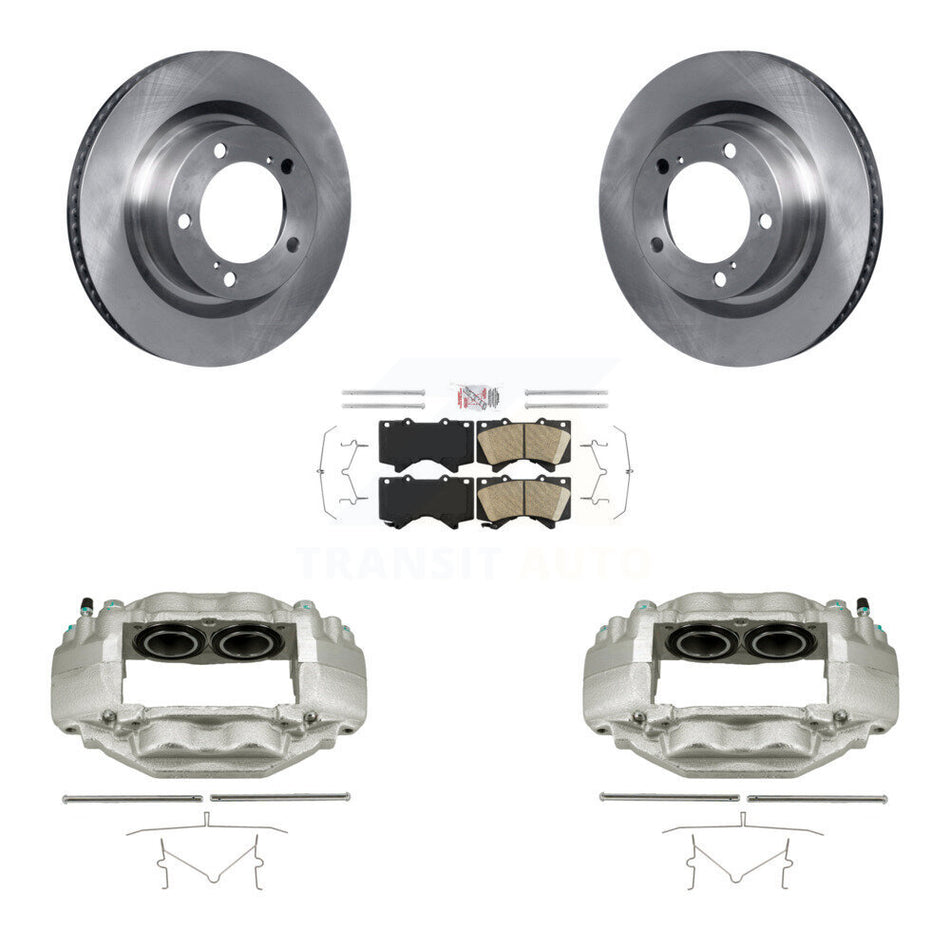 Front Disc Brake Caliper Rotors And Ceramic Pads Kit For Toyota Tundra Sequoia KC8-100540N