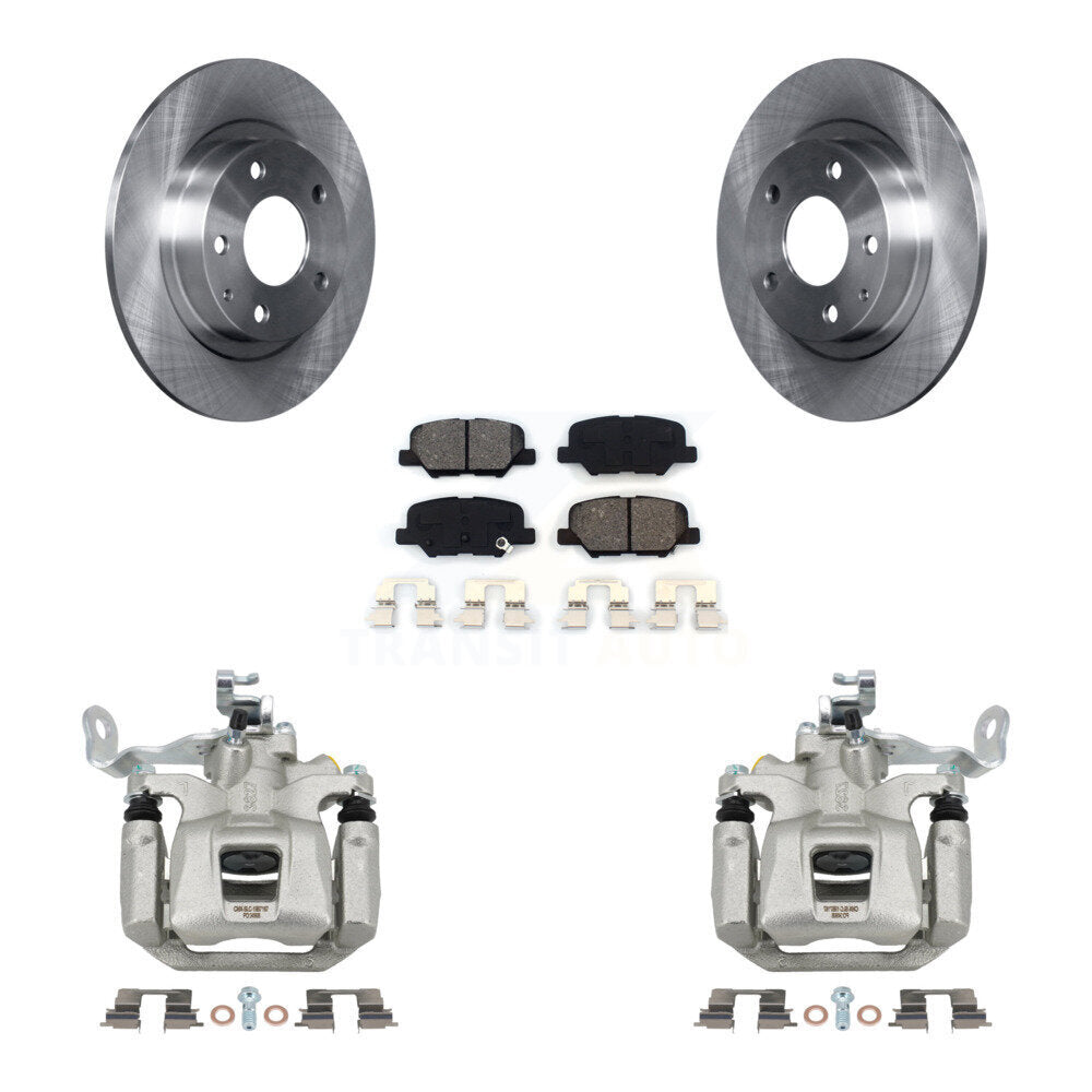 Rear Disc Brake Caliper Rotors And Semi-Metallic Pads Kit For 2014-2015 Mazda 6 KC8-100542S