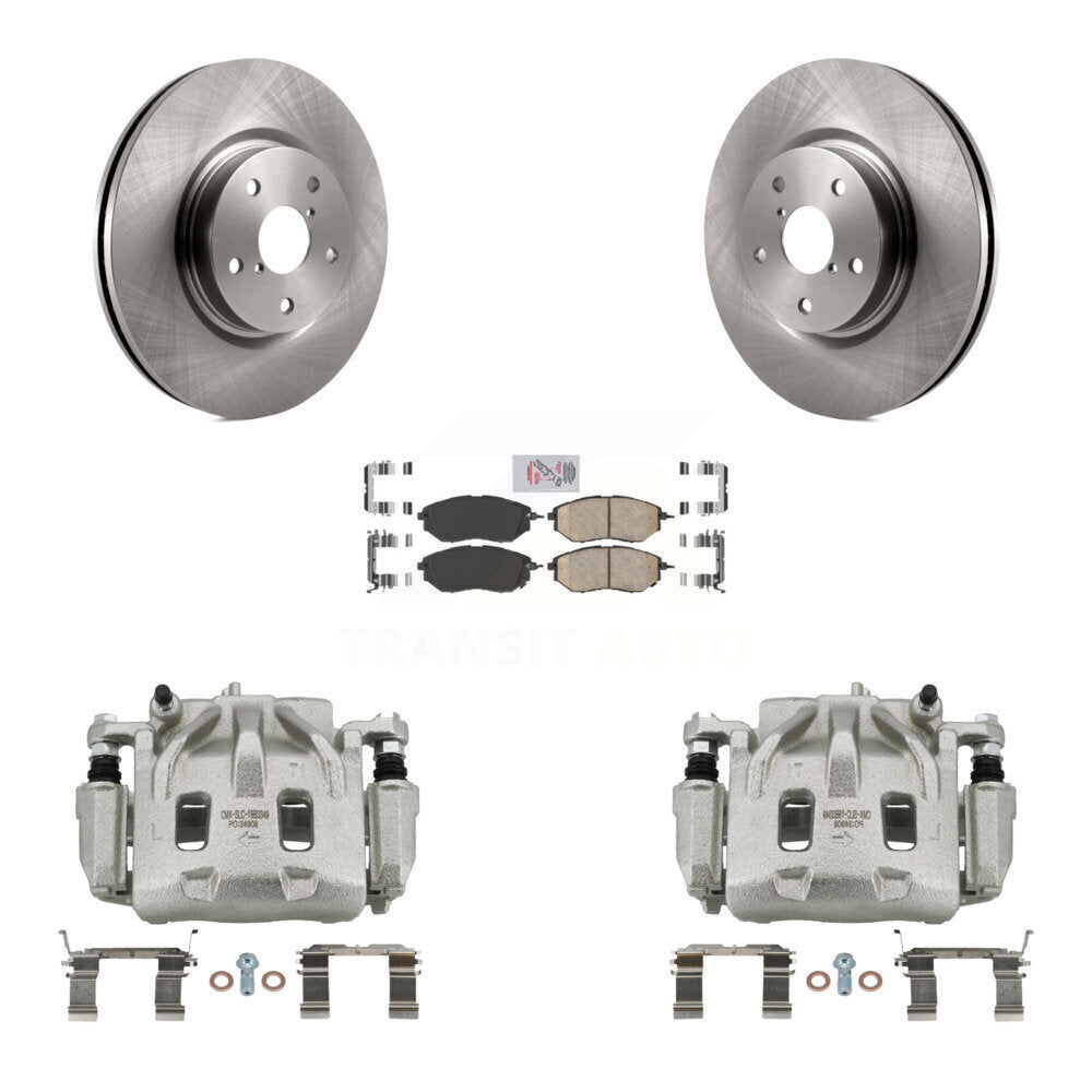 Front Disc Brake Caliper Rotors Ceramic Pad Kit For Subaru Outback WRX Legacy Tribeca B9 KC8-100544N