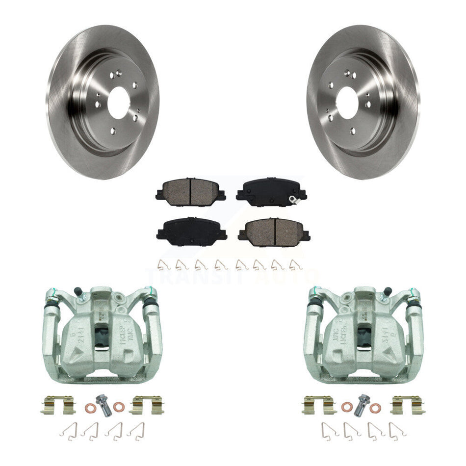 Rear Disc Brake Caliper Rotors And Semi-Metallic Pads Kit For 2017-2022 Honda CR-V KC8-100544S