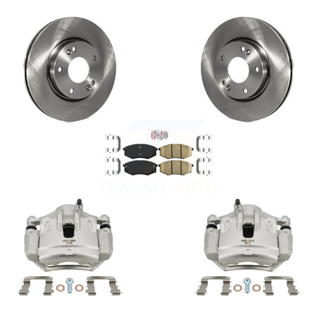 Front Disc Brake Caliper Rotors And Ceramic Pads Kit For Hyundai Tucson Kia Sportage FWD KC8-100546N
