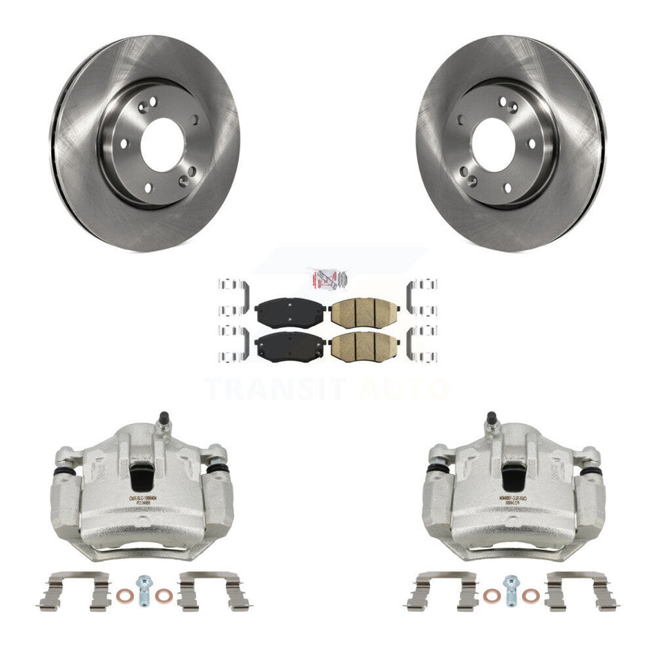 Front Disc Brake Caliper Rotors And Ceramic Pads Kit For Hyundai Tucson Kia Sportage FWD KC8-100546N