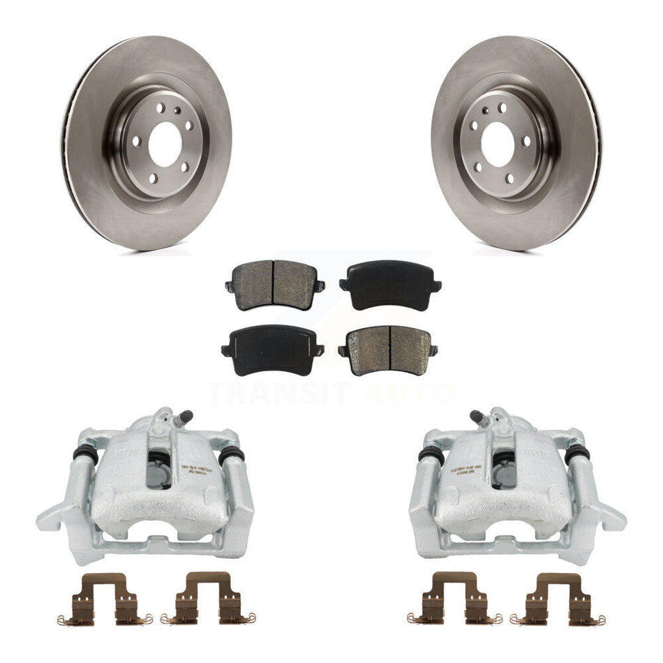Rear Disc Brake Caliper Rotors And Semi-Metallic Pads Kit For 2012 Audi A5 Quattro With 330mm Diameter Rotor KC8-100548S
