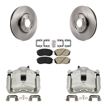 Front Disc Brake Caliper Rotors Ceramic Pad Kit For 2016 Kia Sportage 2.4L From 12 10 15 KC8-100549N