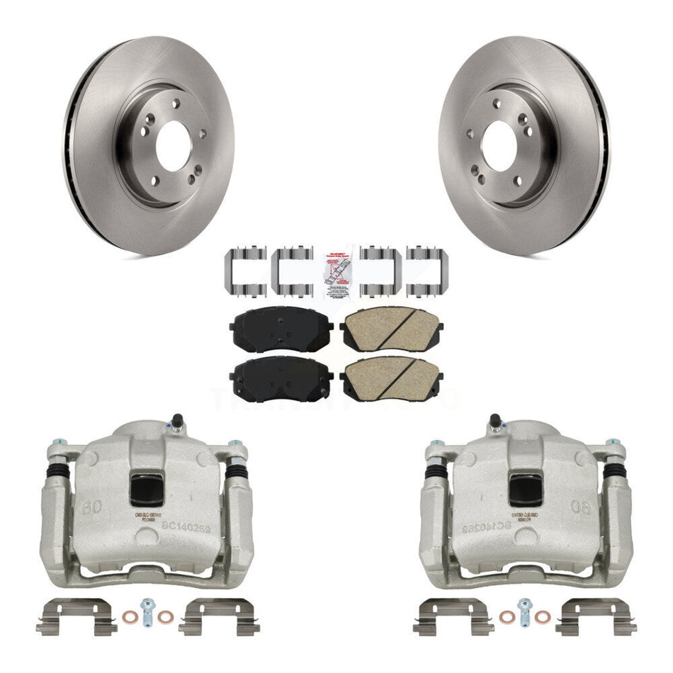 Front Disc Brake Caliper Rotors Ceramic Pad Kit For 2016 Kia Sportage 2.4L From 12 10 15 KC8-100549N