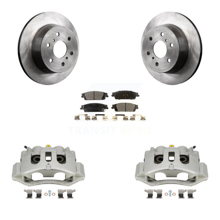 Rear Disc Brake Caliper Rotors And Semi-Metallic Pads Kit For Chevrolet Suburban HD KC8-100551P