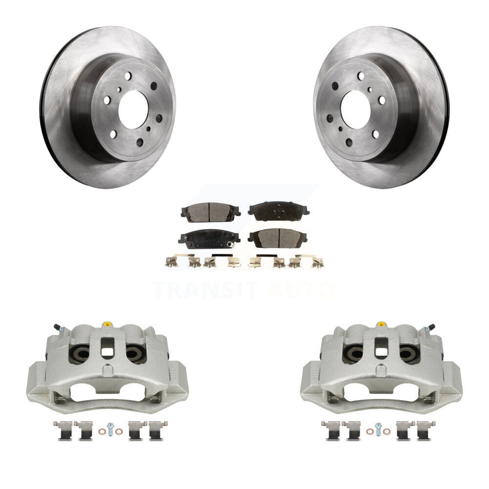 Rear Disc Brake Caliper Rotors And Semi-Metallic Pads Kit For Chevrolet Suburban HD KC8-100551P