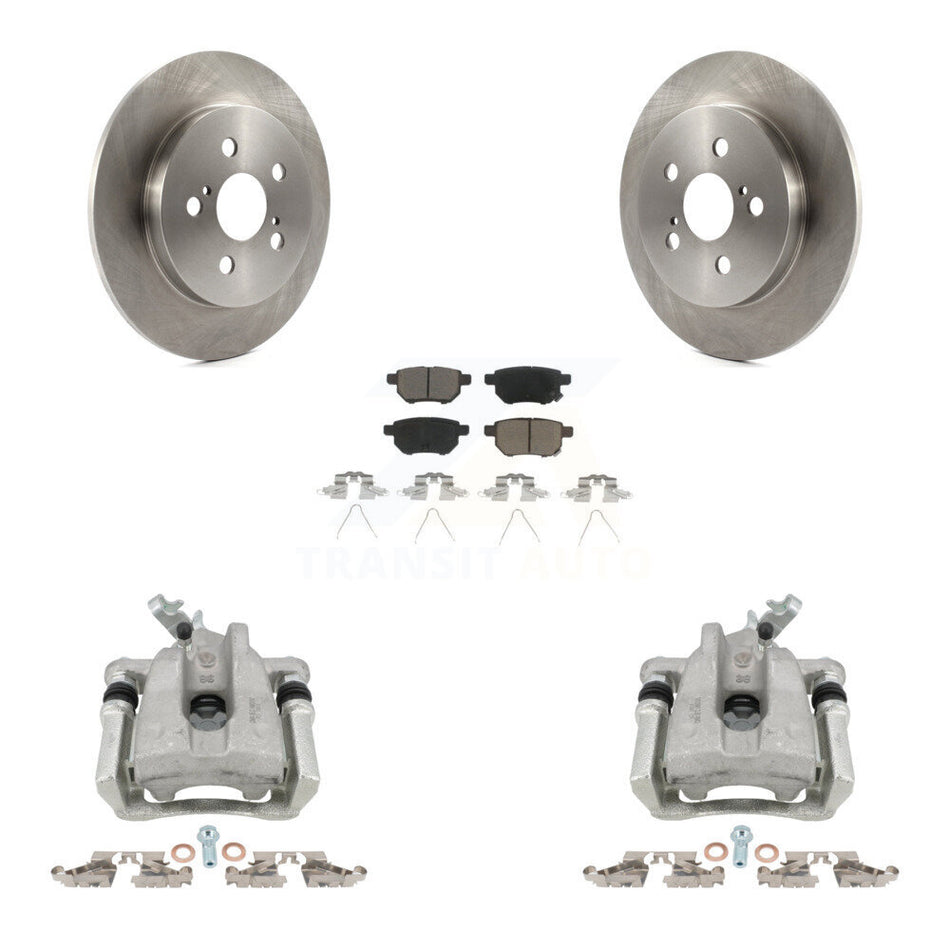 Rear Disc Brake Caliper Rotor And Ceramic Pad Kit For Toyota Corolla Matrix Pontiac Vibe KC8-100553C