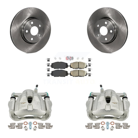 Front Disc Brake Caliper Rotors And Ceramic Pads Kit For Toyota Corolla Scion xD Matrix Pontiac Vibe KC8-100554N by Transit Auto