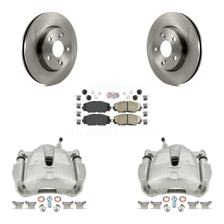 Front Disc Brake Caliper Rotors And Ceramic Pads Kit For Toyota RAV4 KC8-100555N by Transit Auto