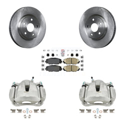 Front Disc Brake Caliper Rotors And Ceramic Pads Kit For Toyota RAV4 Scion tC Matrix Pontiac Vibe Corolla iM Mirai KC8-100556N