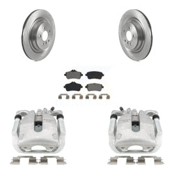 Rear Disc Brake Caliper Rotors And Semi-Metallic Pads Kit For Mercedes-Benz GL450 GLS550 GL550 ML63 AMG KC8-100556S