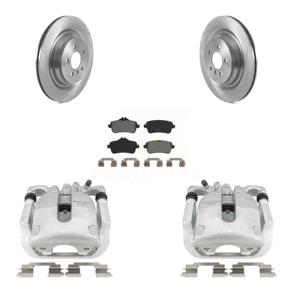 Rear Disc Brake Caliper Rotors And Semi-Metallic Pads Kit For Mercedes-Benz GL450 GLS550 GL550 ML63 AMG KC8-100556S