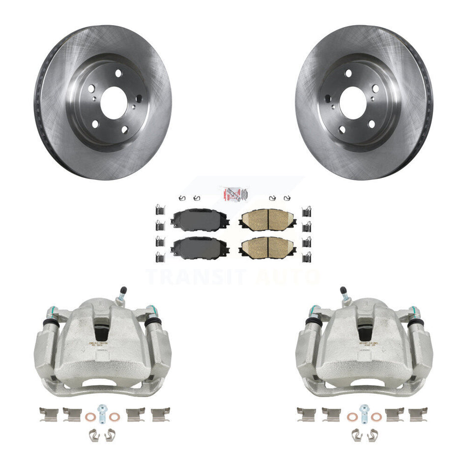 Front Disc Brake Caliper Rotors And Ceramic Pads Kit For Toyota RAV4 Scion tC Matrix Pontiac Vibe Corolla iM Mirai KC8-100557N