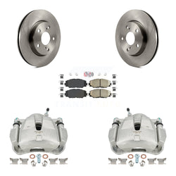 Front Disc Brake Caliper Rotors And Ceramic Pads Kit For Toyota RAV4 KC8-100558N