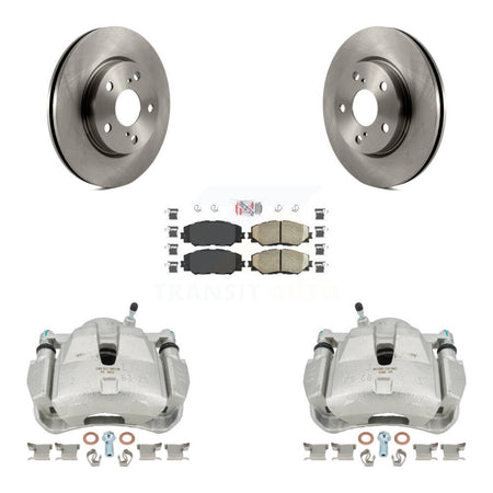 Front Disc Brake Caliper Rotors And Ceramic Pads Kit For Toyota RAV4 KC8-100558N by Transit Auto