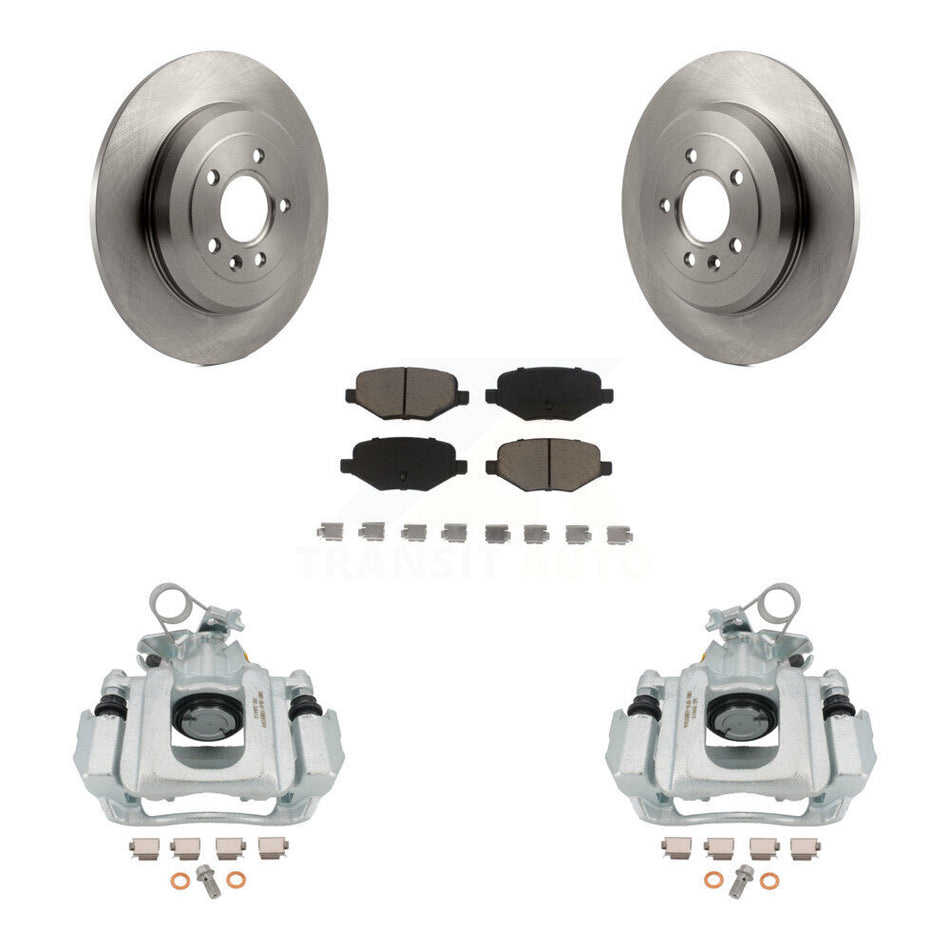 Rear Disc Brake Caliper Rotors And Ceramic Pads Kit For Ford Edge Lincoln MKX KC8-100559C