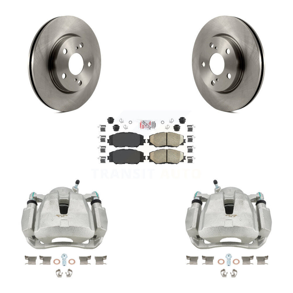 Front Disc Brake Caliper Rotors And Ceramic Pads Kit For Toyota RAV4 LE KC8-100559N