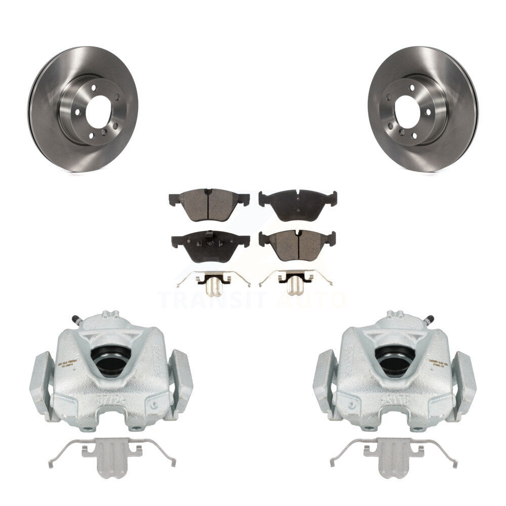 Front Disc Brake Caliper Rotors And Ceramic Pads Kit For 2008 BMW 328xi To 08 07 KC8-100560T by Transit Auto