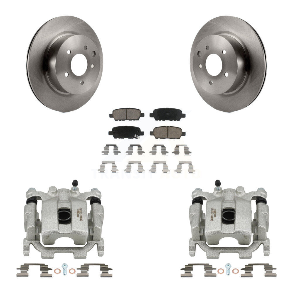 Rear Disc Brake Caliper Rotors And Ceramic Pads Kit For Nissan Maxima KC8-100561C