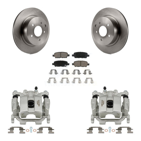 Rear Disc Brake Caliper Rotors And Ceramic Pads Kit For Nissan Maxima KC8-100561C