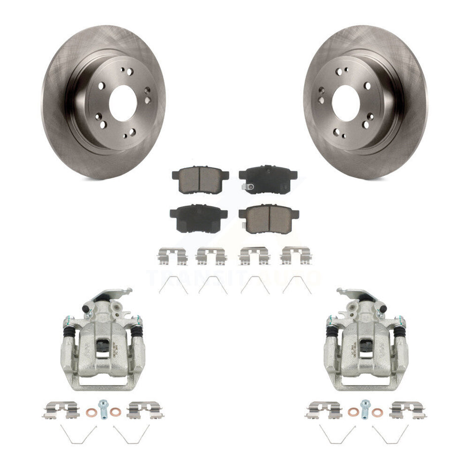 Rear Disc Brake Caliper Rotors And Ceramic Pads Kit For Honda Accord KC8-100563C