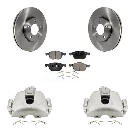 Front Disc Brake Caliper Rotors And Ceramic Pads Kit For Mazda 3 Sport KC8-100564T