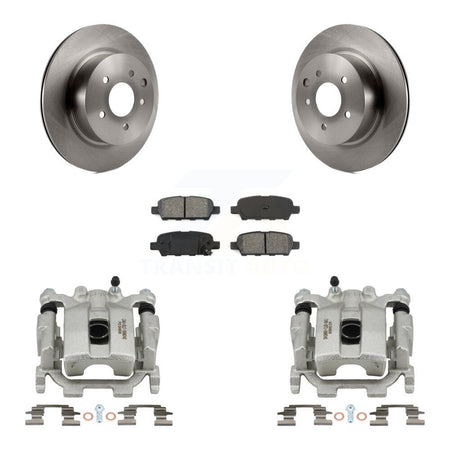 Rear Disc Brake Caliper Rotors And Semi-Metallic Pads Kit For Nissan Maxima KC8-100567S