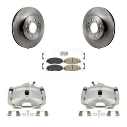 Front Disc Brake Caliper Rotors And Ceramic Pads Kit For Honda Civic Insight Acura EL KC8-100568N