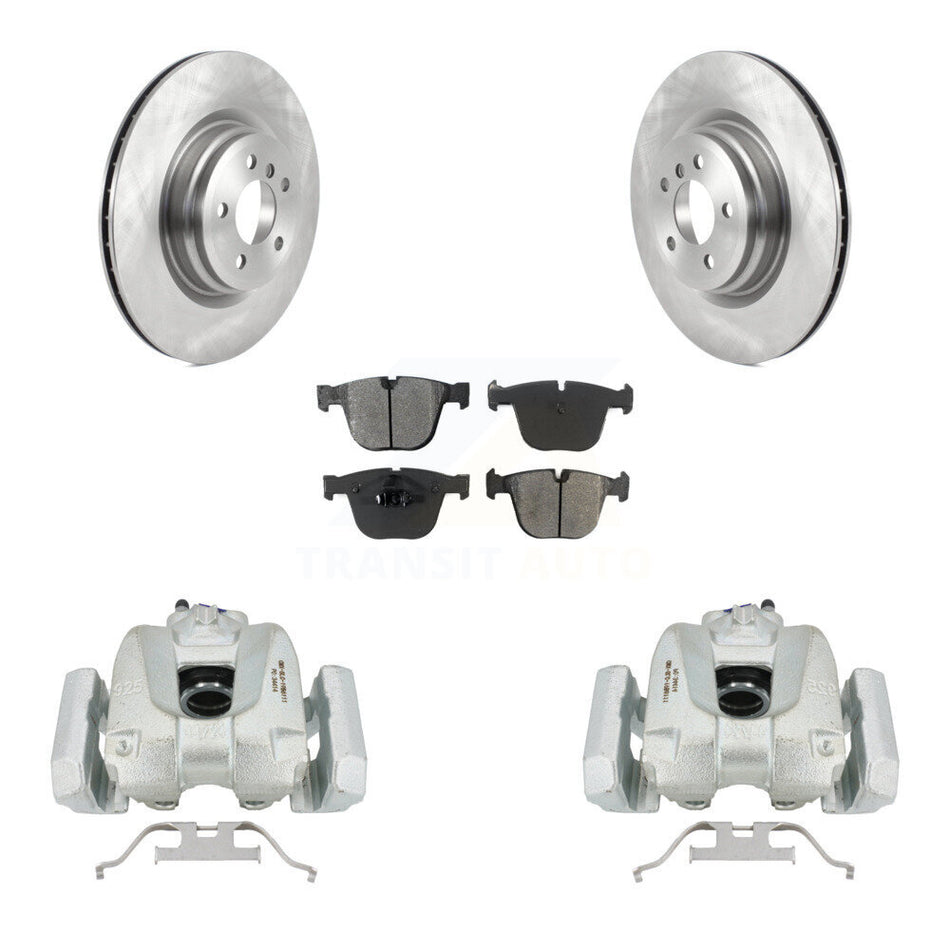 Rear Disc Brake Caliper Rotors And Semi-Metallic Pads Kit For BMW 750Li xDrive 750i 550i GT Alpina B7 760Li B7L KC8-100568S