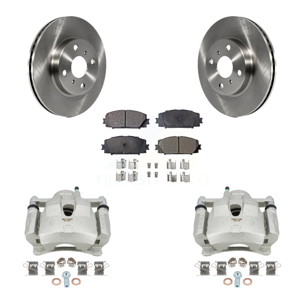 Front Disc Brake Caliper Rotors And Ceramic Pads Kit For Toyota Yaris KC8-100569T